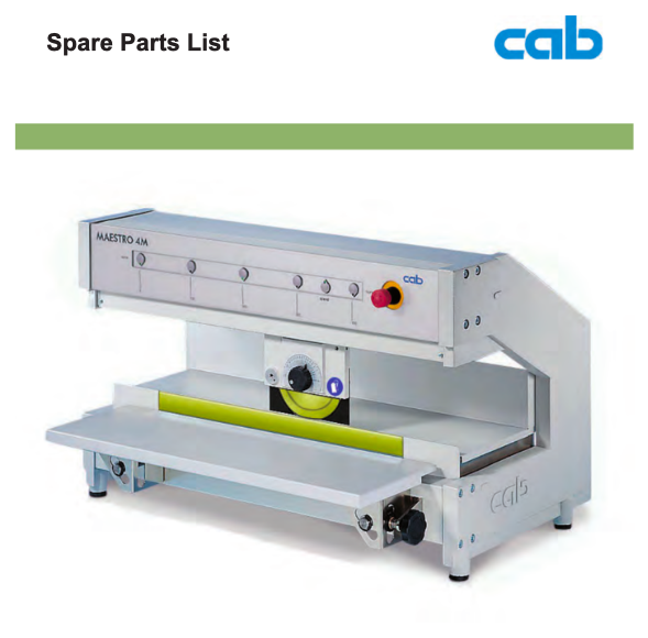 Spare Parts List MAESTRO 4M.pdf