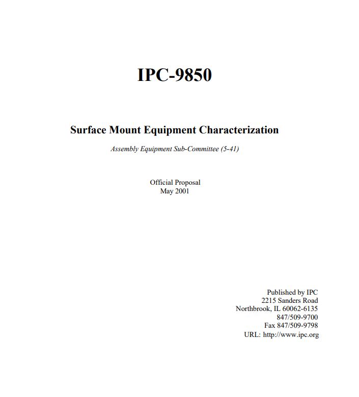 IPC9850_Surface Mount Equipment Characterization.pdf