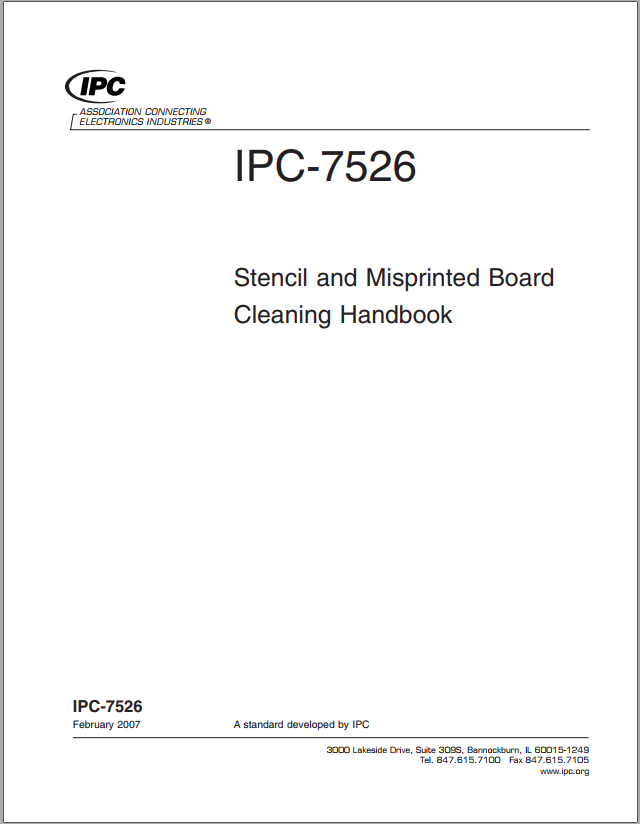 IPC-7526-2007 模板和误印板清洗指南.pdf