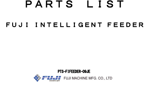 02. NXT Feeder Part list II.pdf