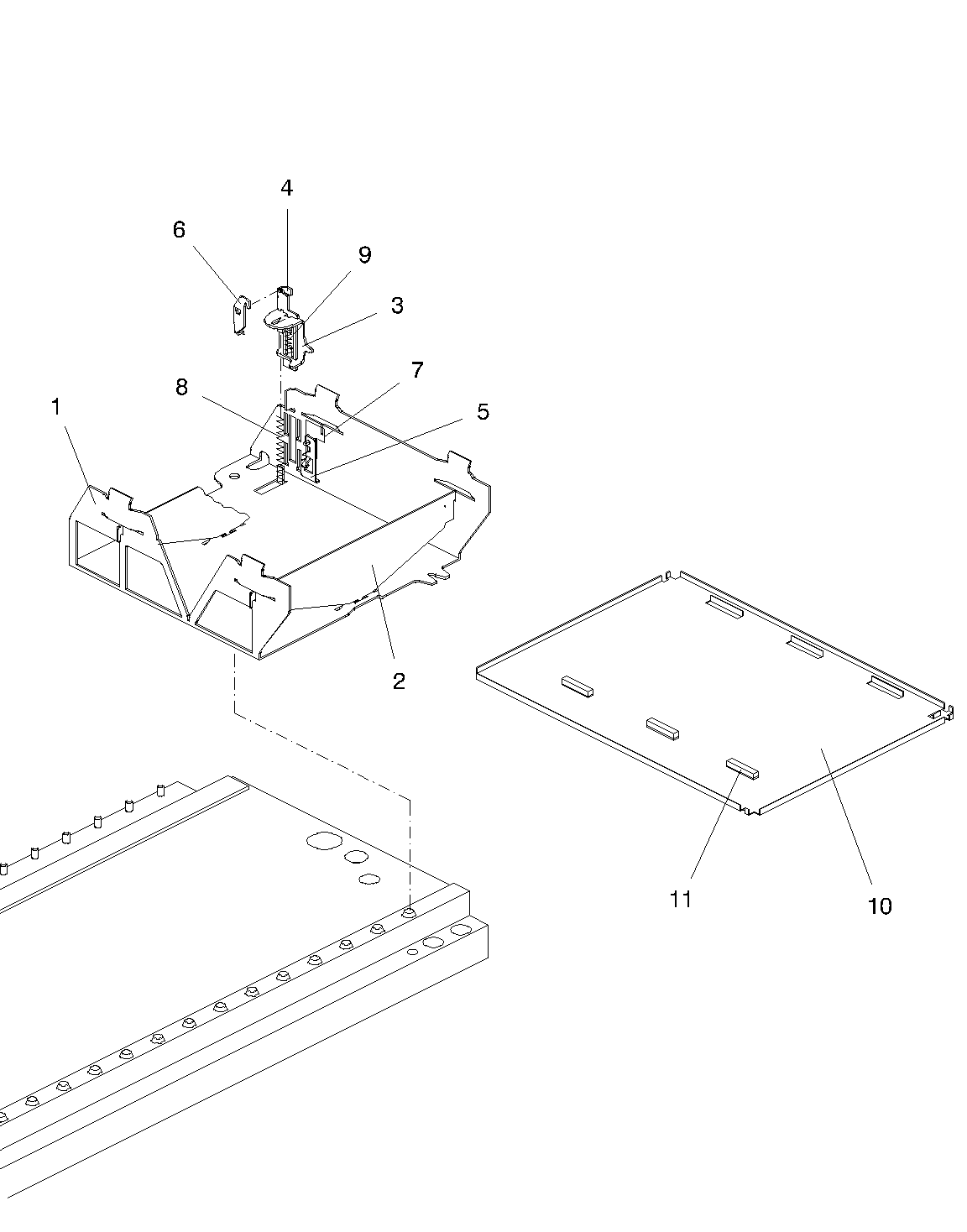 华夫饼包装托盘托架，大型