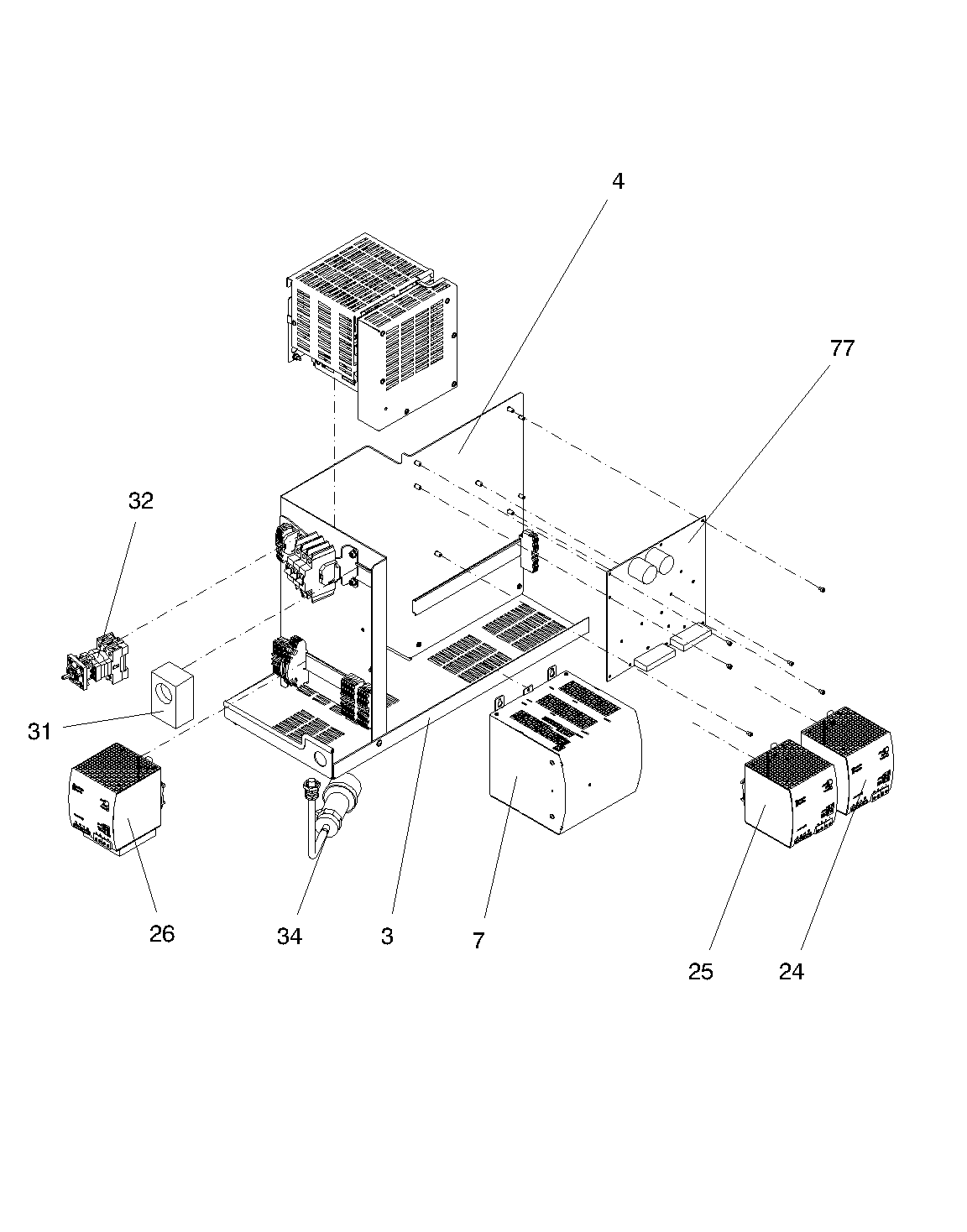AC/DC CONVERTER DC24V/40A 3—PHASE